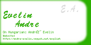 evelin andre business card